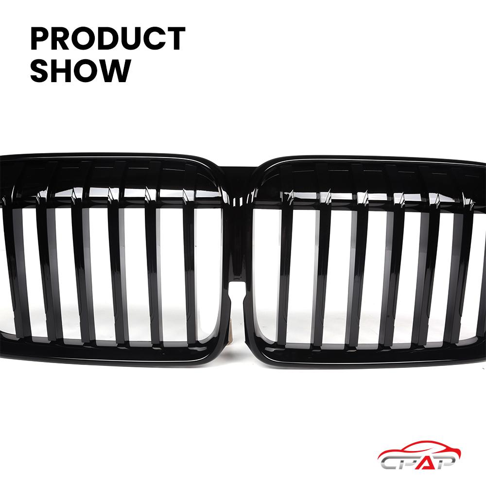 Front Grills Bumper Kidney Hood Radiator Grille Replacement For BMW 7 Series G11 G12 LCI 2020-IN Gloss Black Grilles