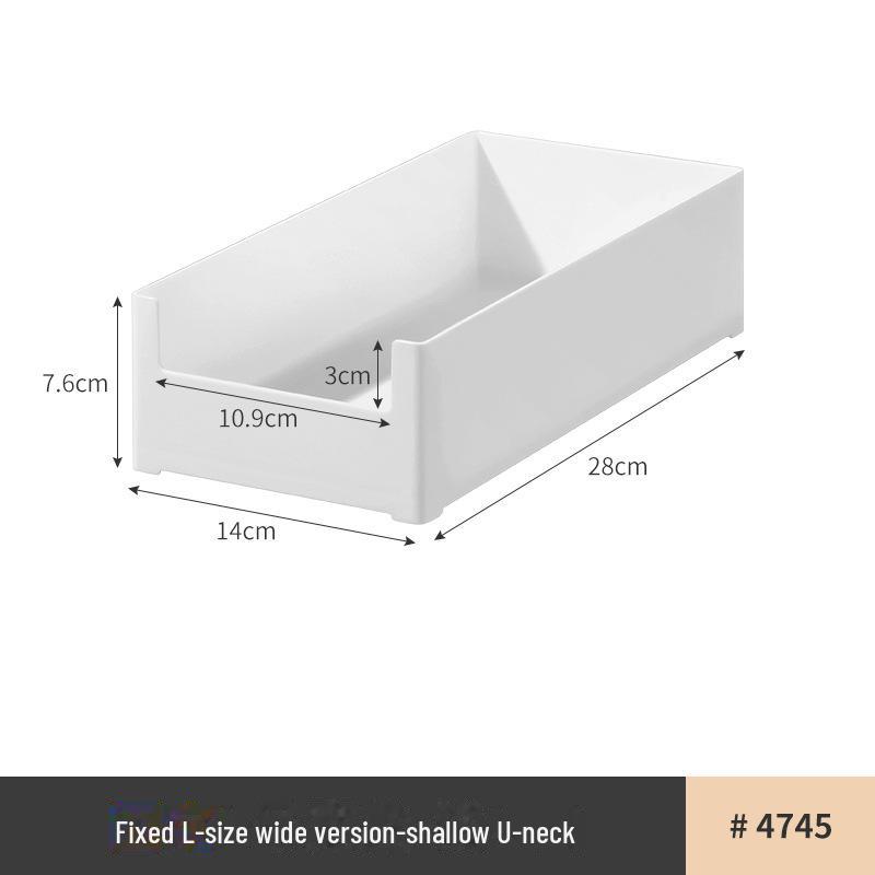 Einziehbare rechtwinklige Aufbewahrungsbox für die Küche: Schmaler Organizer aus Kunststoff für Kleinigkeiten