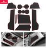 Smabee for VW Volkswagen Jetta 2019-2025 2026 Anti-Slip Gate Slot Mat PVC Center Liners Rubber Door Groove Pad Non-slip Mats