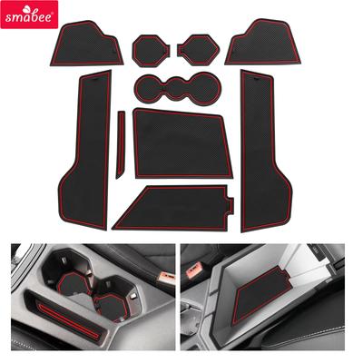 Smabee für VW Volkswagen Jetta 2019-2025 2026 Anti-Rutsch-Türschlitzmatte PVC Mittel-Einlagen Gummi-Türrillenmatte Rutschfeste Matten