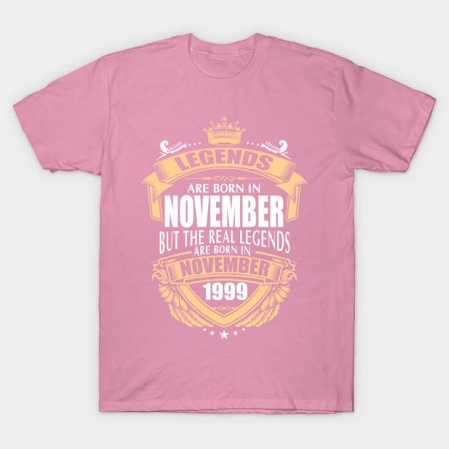 T Shirt Women Legends Are Born In November 1999 Harajuku Print Kawaii Tshirt Summer Short Sleeve Female T-Shirt Top Tee