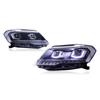 17-19 Volkswagen Jetta LED Projector Headlights: Daytime Running & Flowing Turn Signals