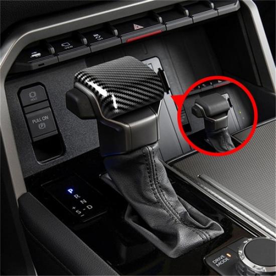 Gear Shift Knob Head Cover Trim Carbon Fiber ABS For Toyota Tacoma Tundra