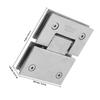 Stainless Steel Glass Door Hinge Heavy Duty Shower Door Hardware Smooth Operation Bathroom Partition Hinges For Glass
