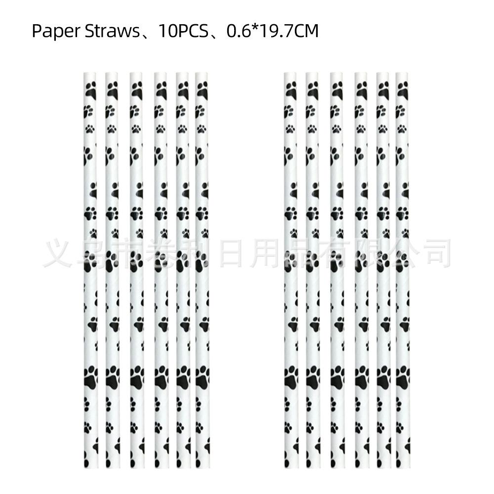 Pet Party Supplies Birthday Decoration Cat Children'S Theme Cutlery Paper Plates Tissue Tablecloth Arrangement