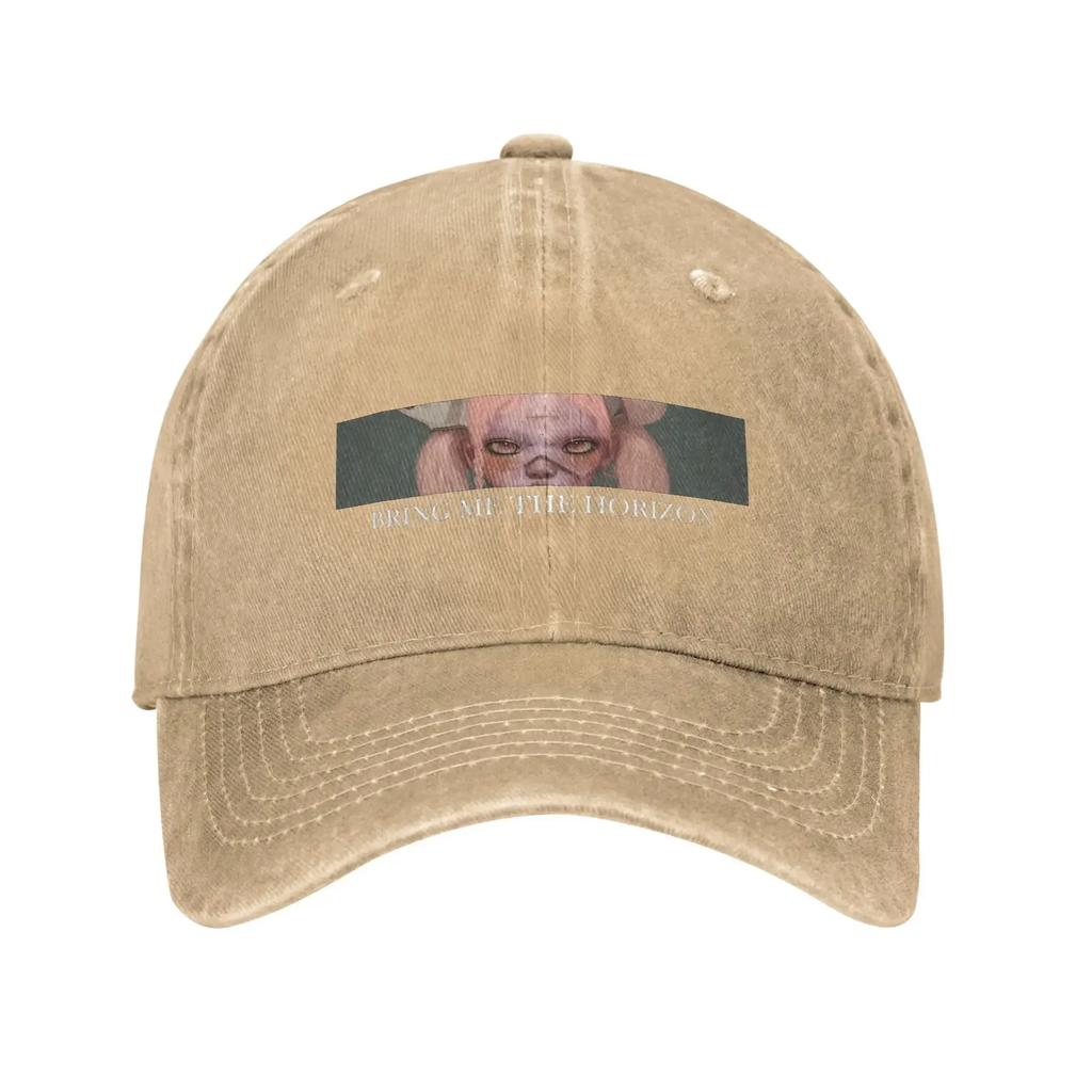 BMTH Bring Me The Horizons Washed Baseball Cap  Casual Sun Trucker Hat Summer Men Women Outdoor Sports Baseball Caps