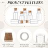 10ml Mini Plastic Bottles with Corks Tiny Clear Sand Art Bottles Wishing Vial for Wedding Birthday Party Decoration DIY Crafts