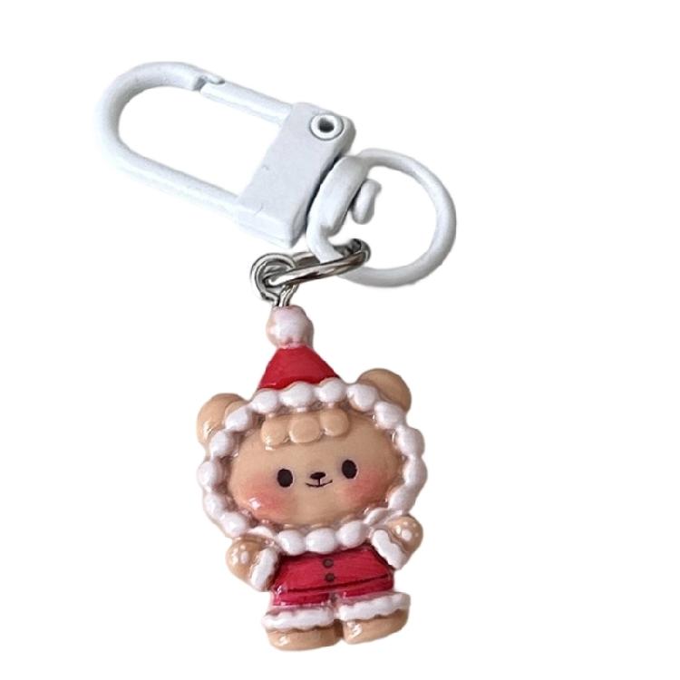 Lovely Pet Shaped Keychain For Couples Gift Resin Accessory Mini Key Ring Her Birthday Present Bag Pendant