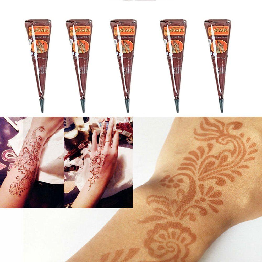 Paint Art Cones Mehandi Ink Indian Henna Henna Body Art Herbal Henna Cones Temporary Tattoo