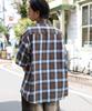 WEGO Ombre Check Short Street Perfect as a Gift or Summer Size Pattern 5 Men's Shirt, Sleeve, Big, Style, Outfit, M,
