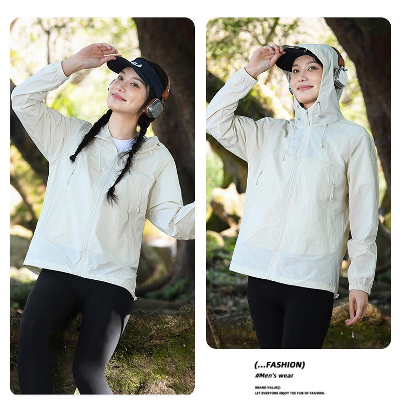 Unisex Summer 2025 Hooded UV Protection Water-Repellent Lightweight Jacket