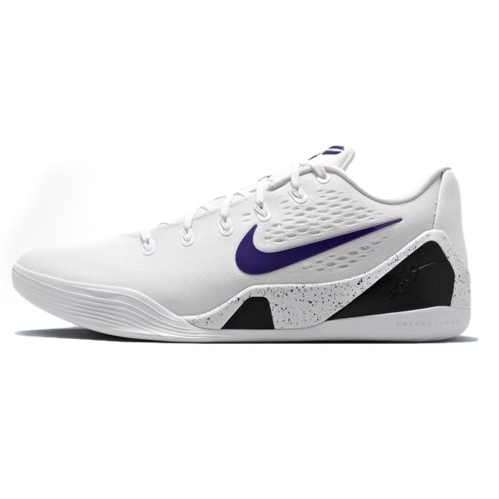 Nike Kobe 9 Cushioning Abrasion-Resistant Cushioning, Wear Resistant Low-Top Basketball Shoes Unisex Pink Yel IH1401-100(Team-9)-Random packaging bags