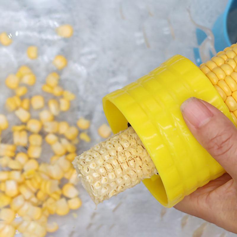 Premium Stainless Steel Corn Thresher Fruit Vegetable Tools Easy Peeling Corn Thresher Peeler Corn Cob Remover Kitchen Accessories