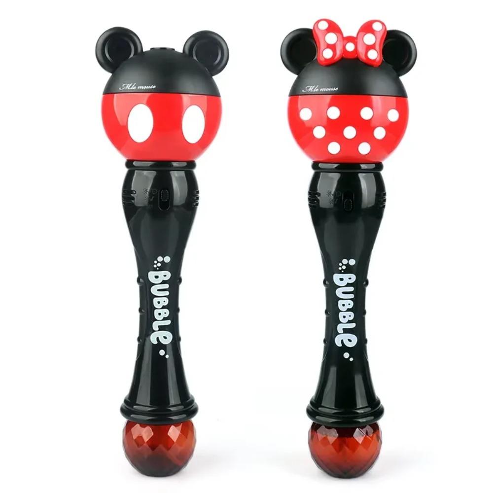 Mickey Cartoon New Bubble Machine Boys And Girl Magic Stick Toys New Mickey Mouse Minnie Electric Soap Bubbles Gift For Children