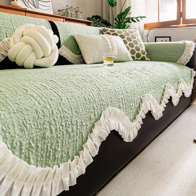 

Summer Sofa Mat Special-Shaped Ice Silk Sofa Cushion New Fixed Non-Slip Summer Cool Seat Cushion Cover 70*70cm