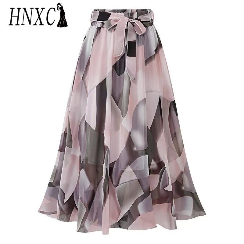 

HNXC Женская Модная Повседневная Летняя Весенняя Юбка XXXXL розовый