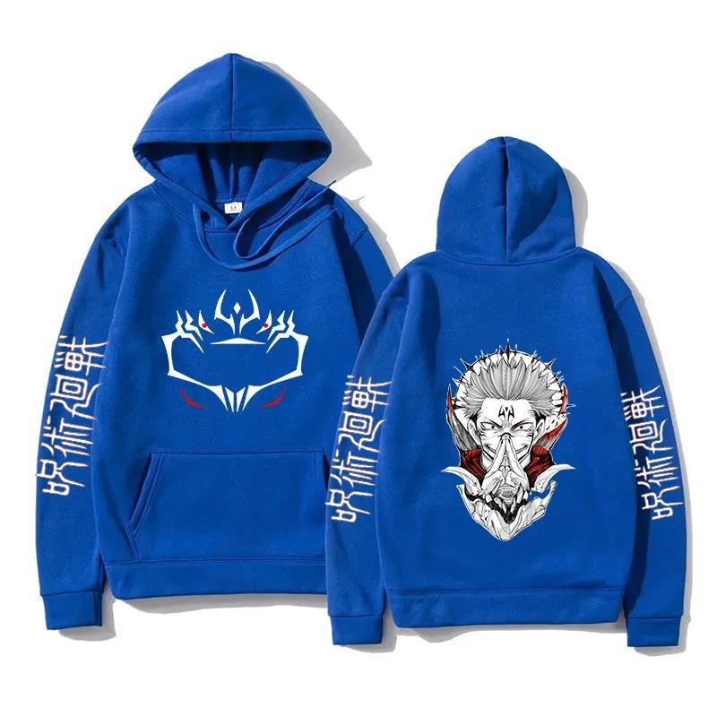 Funny Jujutsu Kaisen Long Sleeve Casual Hoodies Anime Ryomen