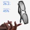 BT Smart Glasses Real-Time 150+ Language Translation Built-in Speakers Voice Control for Men Women Sports Cycling Running