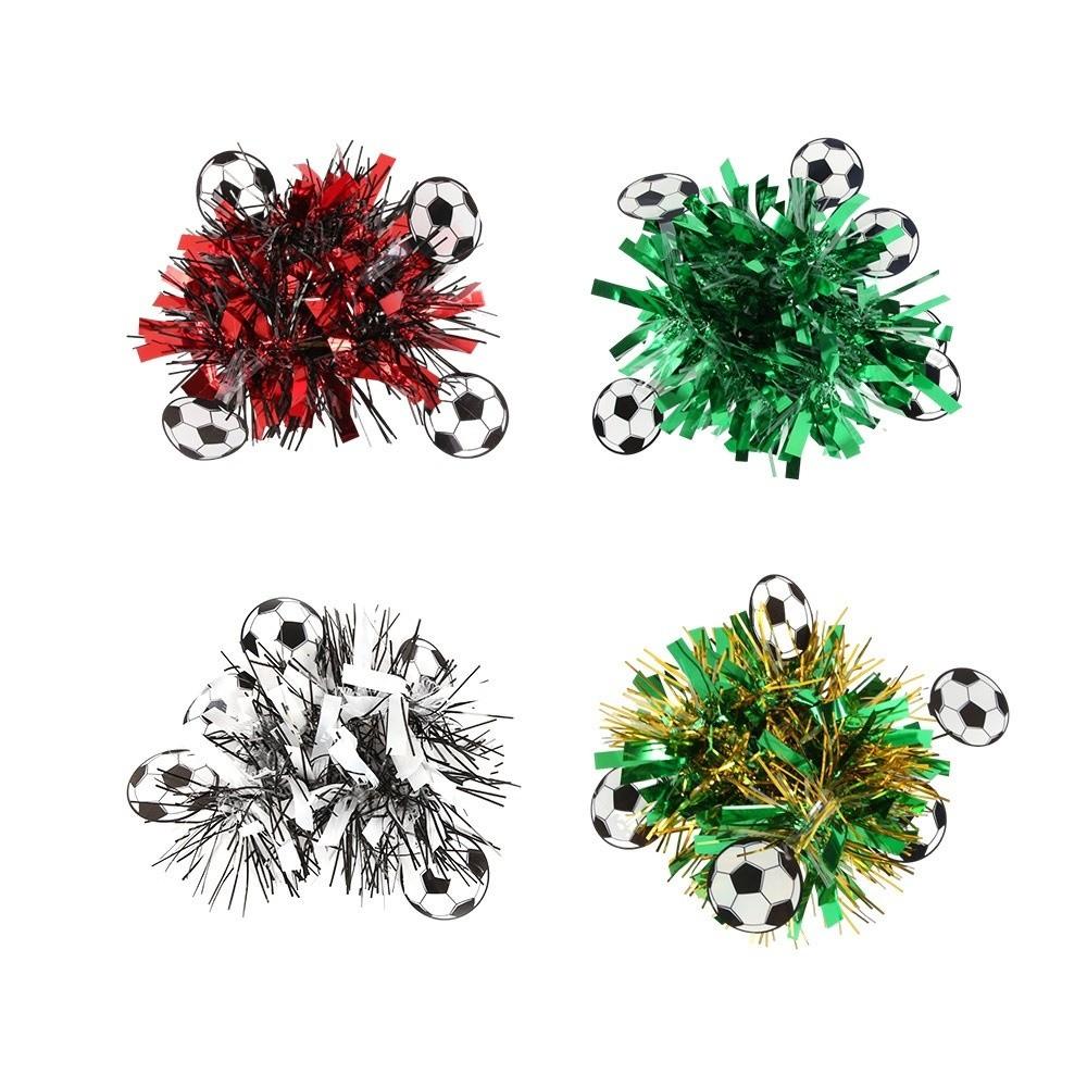 2PCS Reusable Soccer Cheering Wrist Flower Iron Wire Decorative Streamers Match Day Party