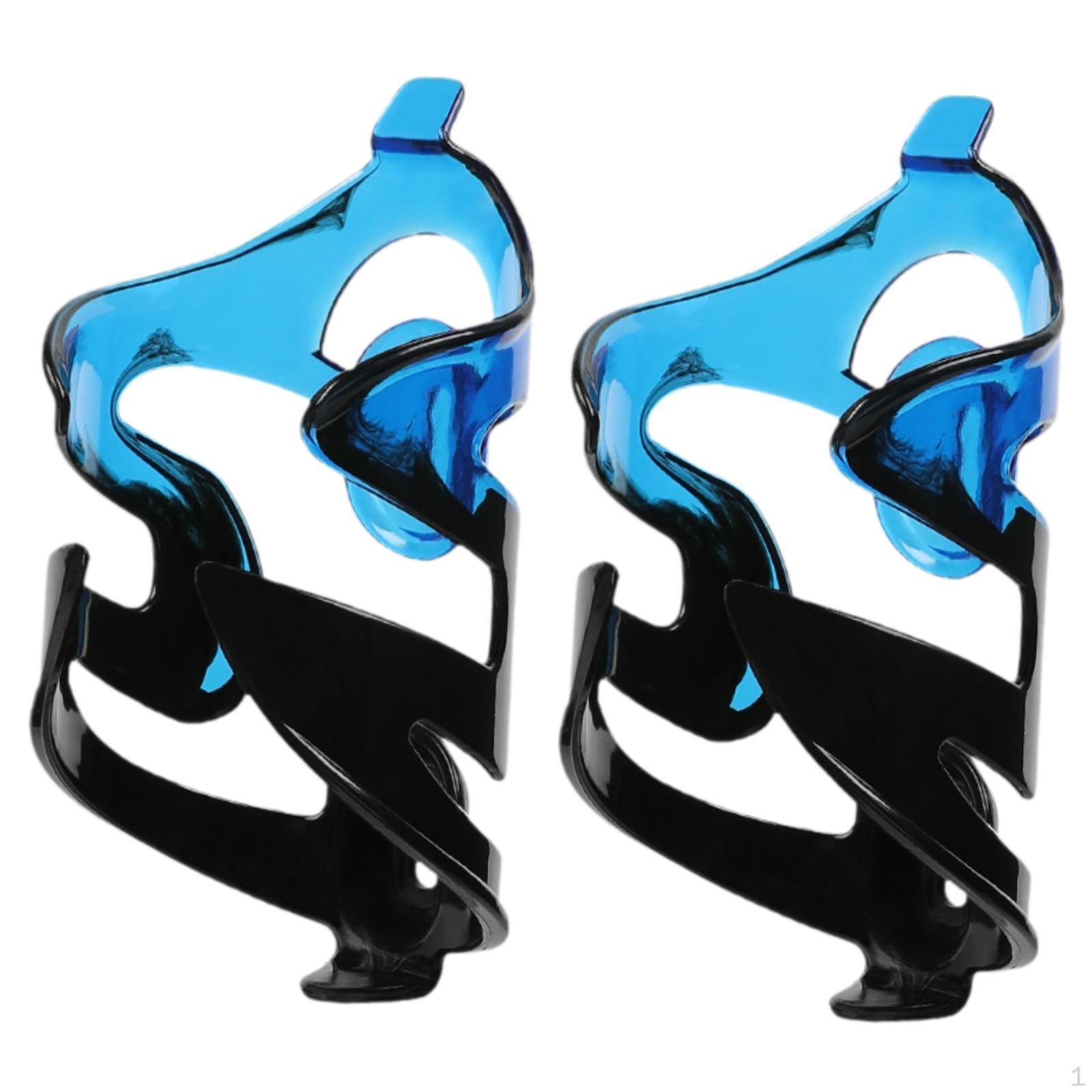 

2 Bottle Cages, Cycling Accessories for Road And Mountain Bikes. Black and Blue