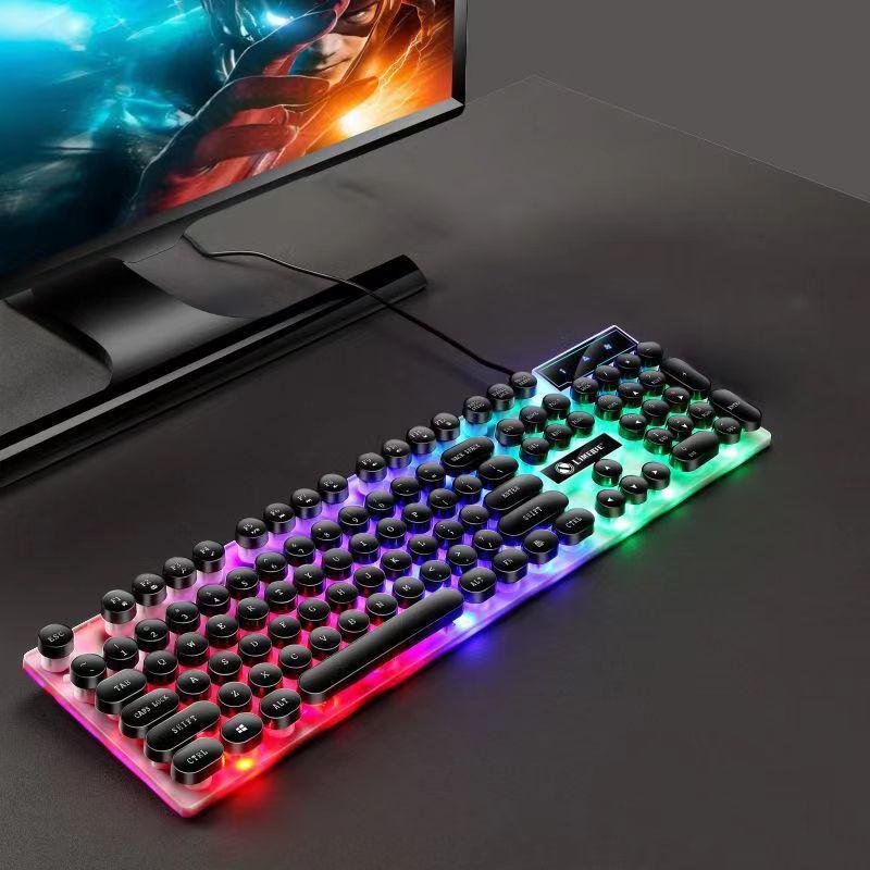 RGB Wired Mechanical Gaming Keyboard & Mouse Set for PC & Laptop