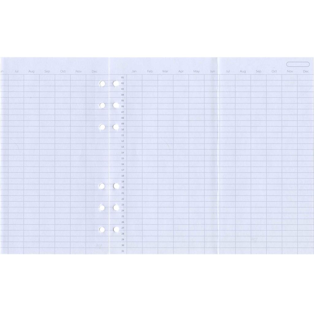 Bible-Size Clip Book, Classic Ring Diameter 25mm, White, 023634 [Parallel Import]