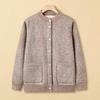 Middle-aged Sweater Female Old Lady Spring Clothing Mother Clothing Thin Cardigan Jacket Grandma Clothing Long-sleeved Knitted Sweater Top