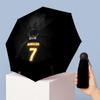 Cristiano Ronaldo Pattern Printed Mini 5 Folds 8 Ribs Compact Umbrella Windproof Waterproof Lightweight Portable Folding