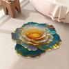Covor de podea cu flori 3D, absorbant, covoraș de baie, anti-alunecare, model floral, covor de zonă pentru living, dormitor, intrare, decor bucătărie