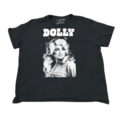 DOLLY PARTON Black Country Music Band T-Shirt Größe 3XL Unisex T-Shirt