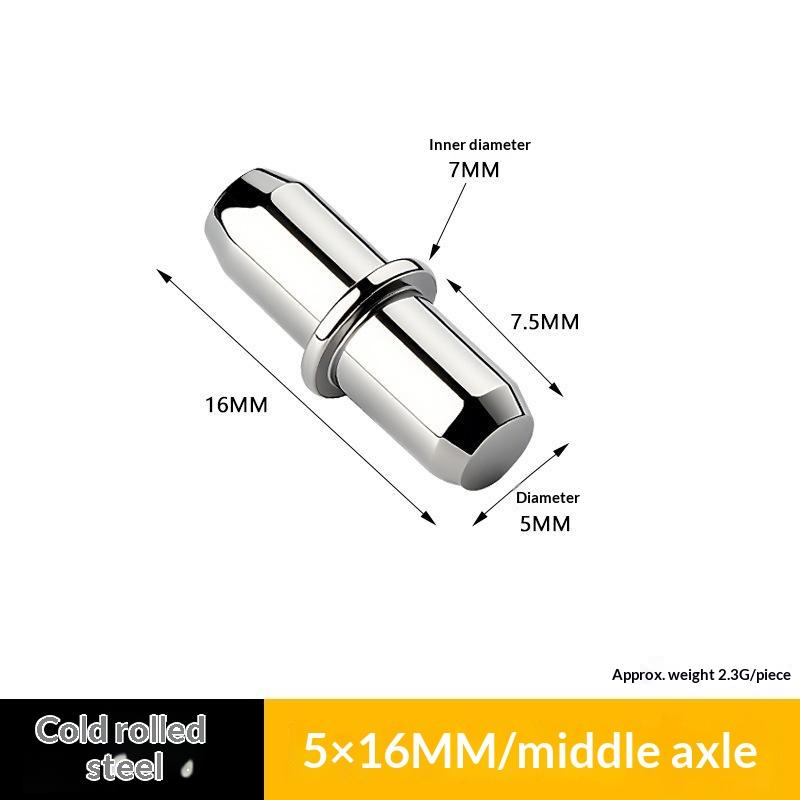 50Pcs Cold Rolled Steel Shelf Support Pegs Electroplated Finish Various Sizes For Home Cabinet Wardrobe Bookshelf