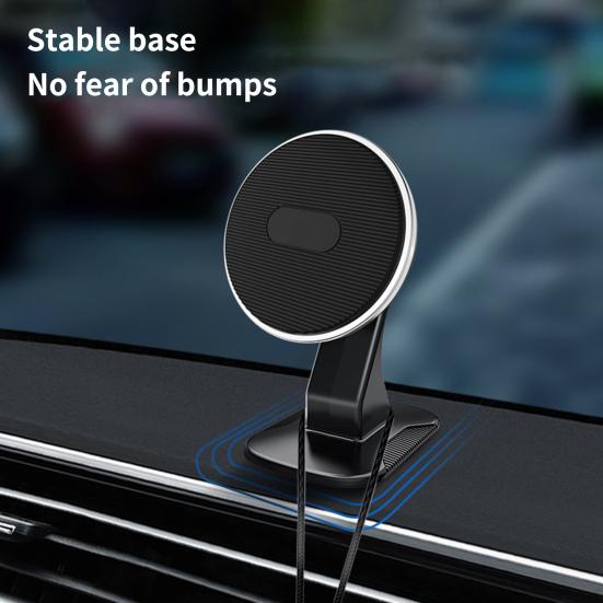 Yousheng Magnetic Phone Holder Adjustable 360 Degree Rotation Universal Car Cell Phone Center Console Mini GPS Support for Driving