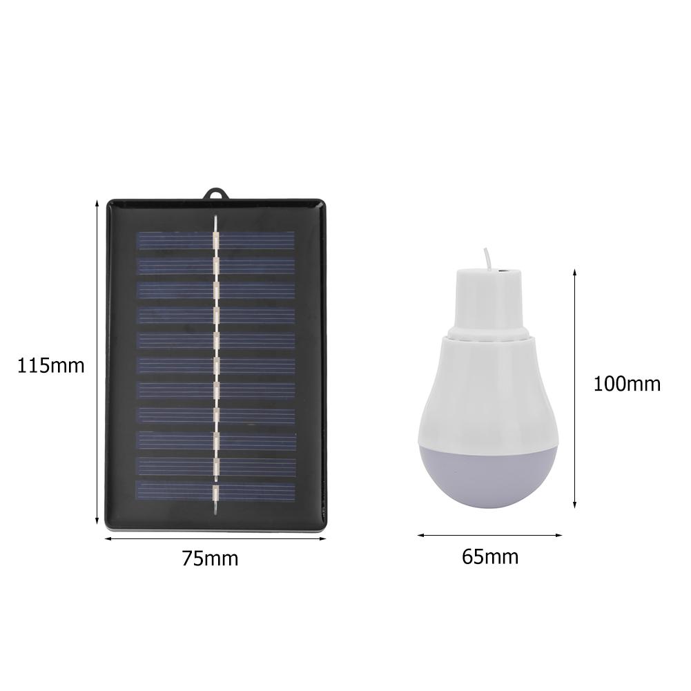 1-5Pcs Portable Solar Lamp LED Bulb 5V 15W USB Rechargable Light LED Hanging Camping Lantern Lamp Emergency Bulb Tent Light