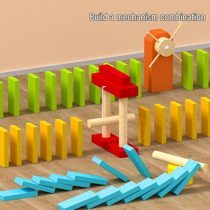 Pädagogische Domino-Bausteine für Kinder und Erwachsene - Perfekt für Wettbewerbe und Geschenke