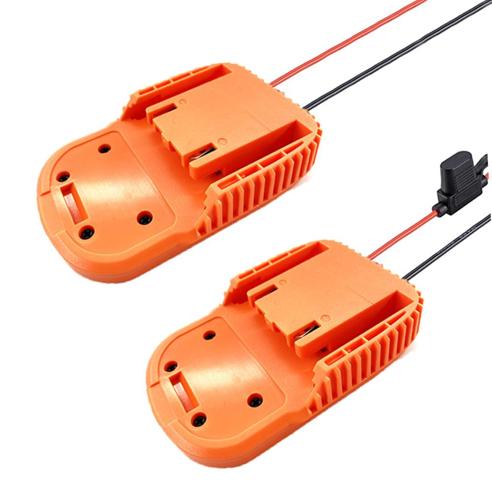 

Адаптер Power Wheel с предохранителем для аккумулятора Ridgid AEG 18 В Hyper Li-ion L1815R B1820R DIY Power Connector Battery Adapter Dock