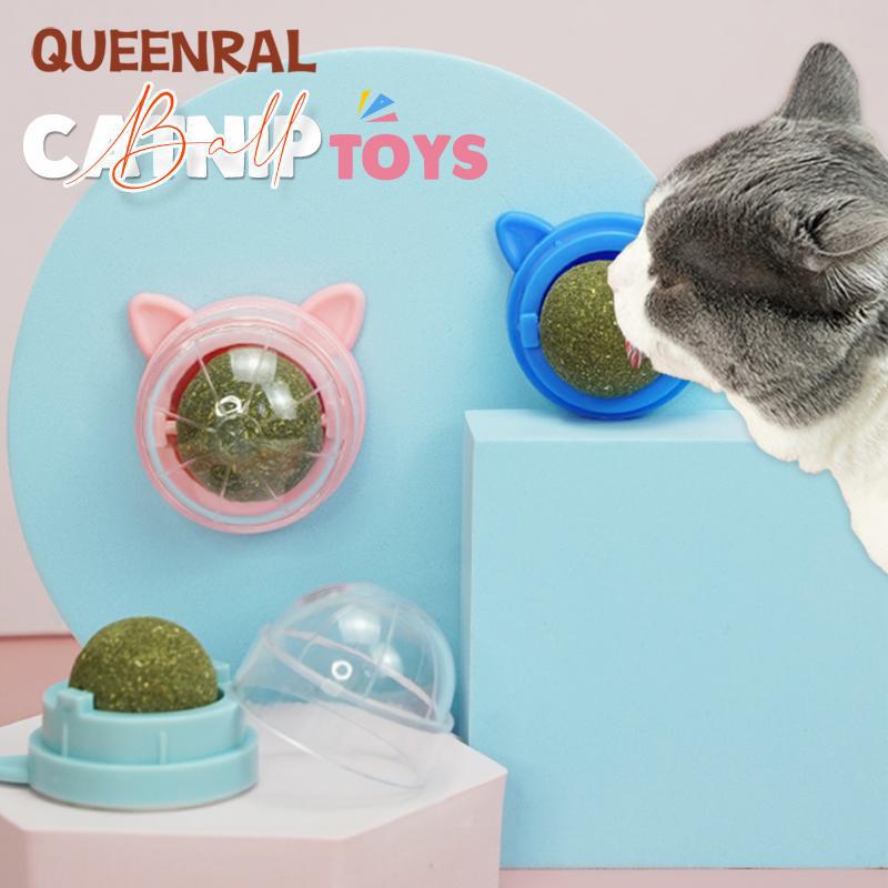 

Queenral Pet Stuff Healthy Cat Catnip Toys Ball Cat Candy Licking Snacks Catnip Snack Nutrition Energy Ball Kitten Cat Toy Cat Supplies