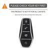 Zinc Alloy Car Key Case Cover Holder Protector Shell For Byd Qin Plusdmi Atto 3 Han Ev Dolphin Auto Interior Accessories