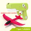 Outdoor Games Kids Glider Flight Throw Foam Plane Kite Shooting Gun, Plane Launcher Toy For Kids, Shooting Toy