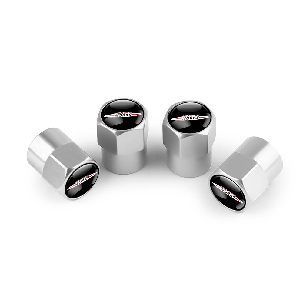 4pcs Car Metal Badge Wheel Tire Valve Caps Stem Cover For Mini Cooper S JCW Works F54 F55 F56 F57 F60 R50 R52 R53 R55 R56 R57 phgqd66