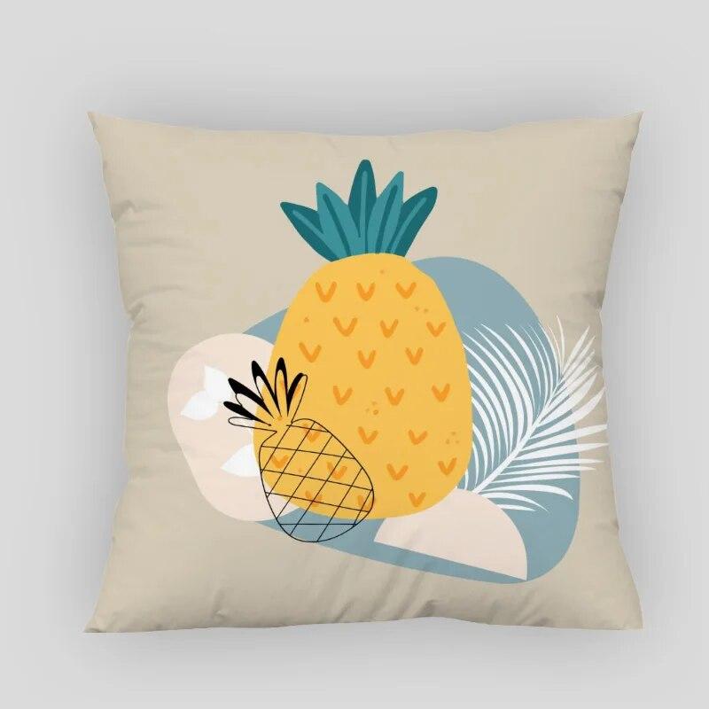 Abstract Art Fruit Leaf Pillowcase Nordic Style  Modern Home Living Room