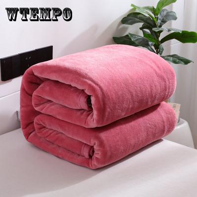 Blanket Thickened Gift Blanket Solid Color Milk Wool Blanket Bed Sheet Coral Blanket Winter Flannel Blanket