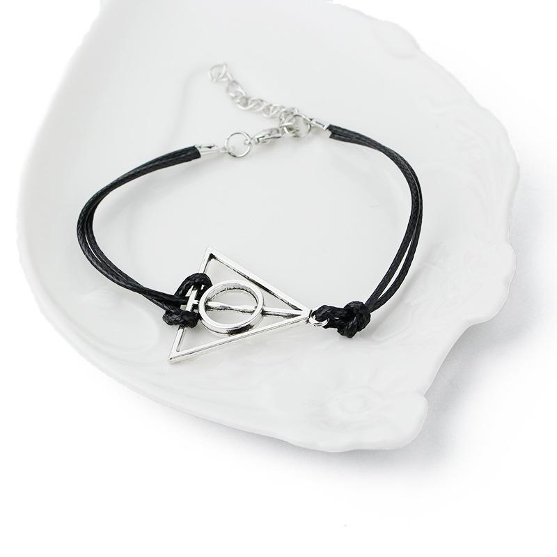 Pulsera Infinity Black Hallows Wing Dream Infinity Pulsera Inspirada Encantos Brazaletes