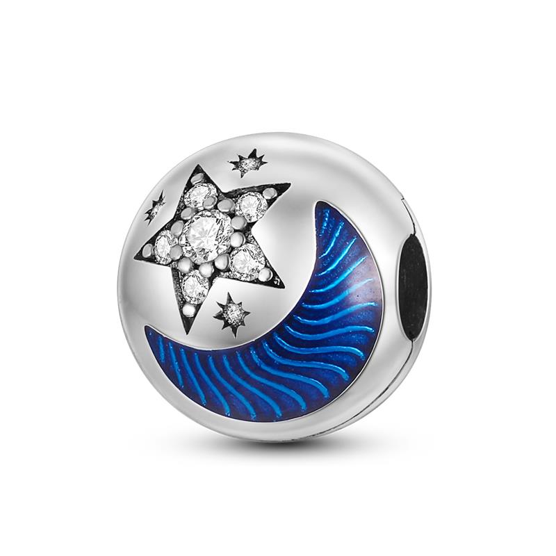 Copper Color Original Shining Star Series Beaded Pendant Fit Pan Bracelet Diy Charm Woman Jewelry