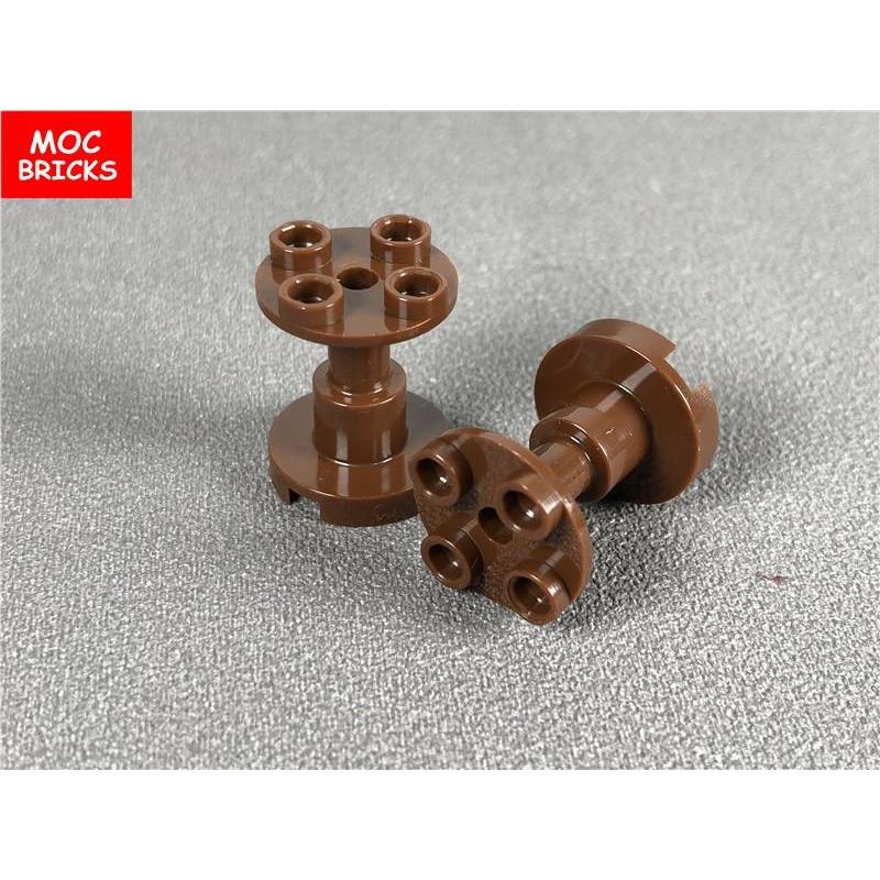 10pcs / lot MY OWN CREATION Blocks DO-IT-YOURSELF Brown Black Support 2x2x2 Stand Including Complete Hole 3940b Construction Brick Playthings Ideal