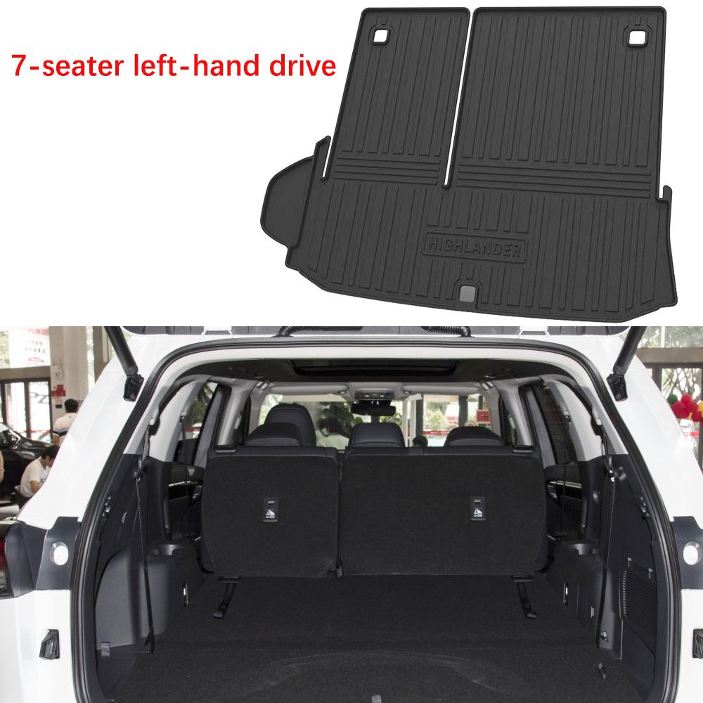 

Специальный коврик для заднего багажника Toyota Highlander Kluger XU70 Hybrid 2020~2025 Водонепроницаемый коврик для ног Аксессуар для украшения багажника