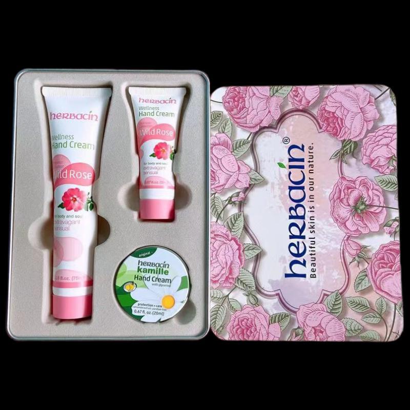 Herbacin Rose & Chamomile Hydrating Hand Cream Gift Set