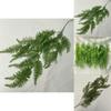 Simulated Green Plant Soft Rubber Vine Wall Hanging For Interior Design