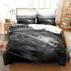 Personality Hip Hop Style Agust D Graphic New Bedding Set Soft Cozy Bed Cover Household Sleeping Bedding Ornament Gift