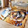 1PC Hamster, Wheat Extra Large Non Slip Floor carpet, Office, family, bedroom, Studio Large Area Rug Indoor Rugs, Vibrant Colors