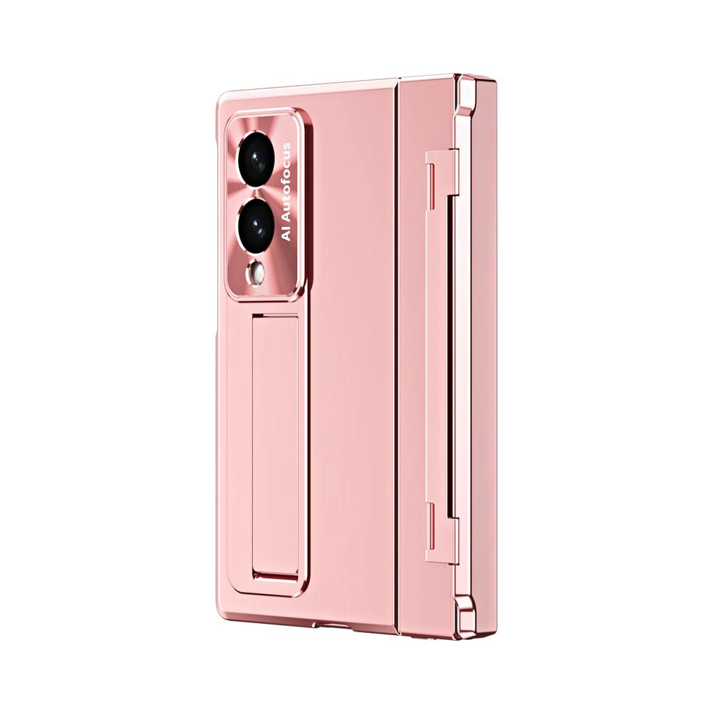 Plating for Samsung Galaxy Z Fold 8 7 6 5G Case Magnetic Wireless Charger Hinge Protective Front Protection Film Back Cover